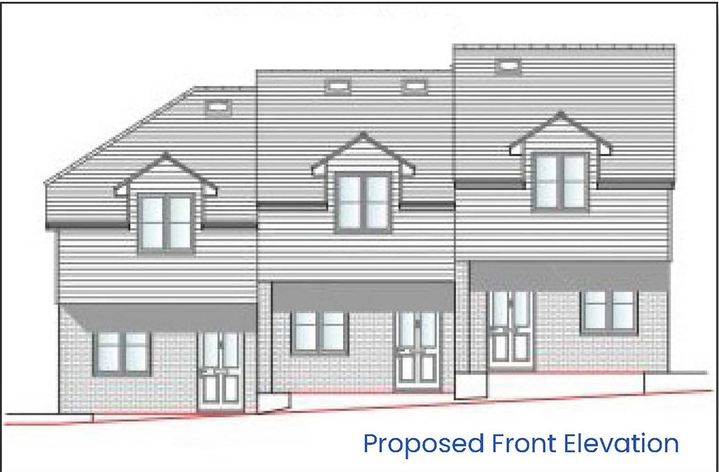 Lot: 148 - SITE WITH PERMISSION FOR THREE DWELLINGS -